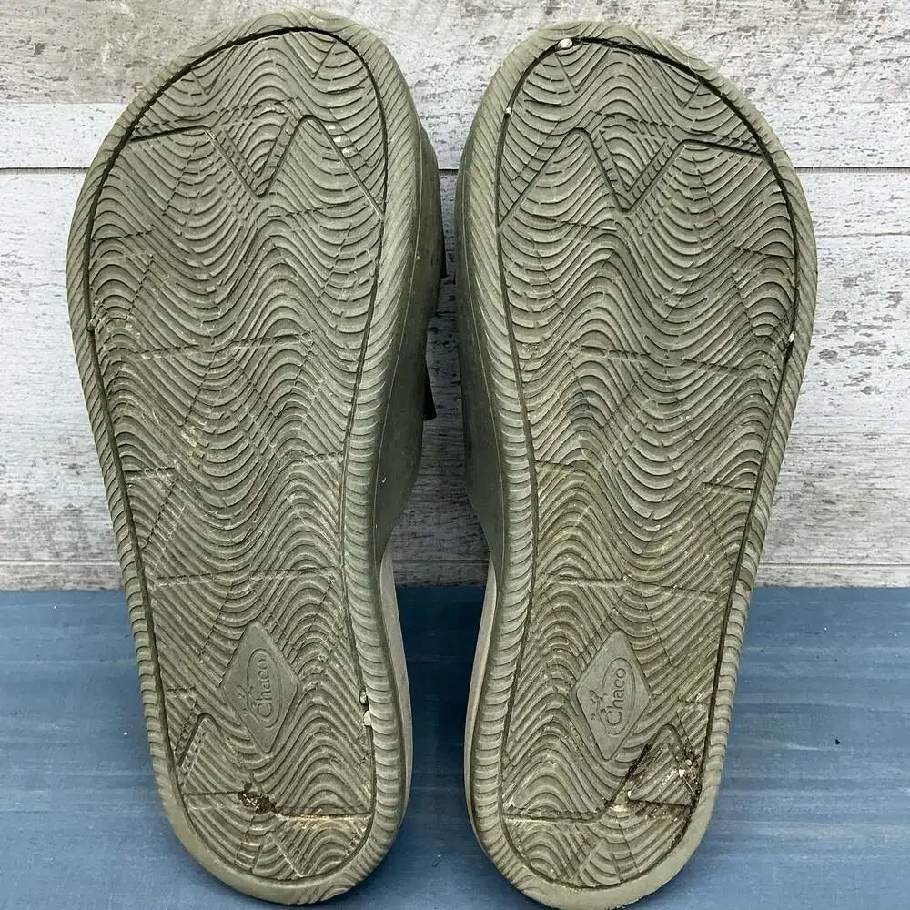 Chaco Men's Chillos Slide Sandals Olive Green Size 9 US